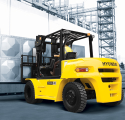 Diesel forklift rentals, pneumatic tires