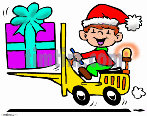 Forklifts and Christmas holidays.  Are you ready for the Christmas holidays?