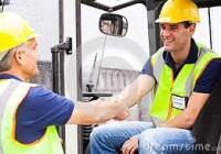 Congratulations you're now a fully trained forklift operator